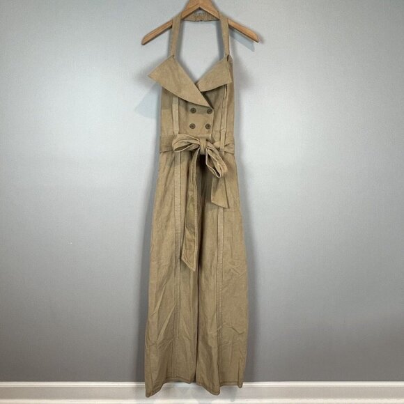 Making the Cut Corduroy Deconstructed Jumpsuit Beige NWT Medium Yannik Zamboni - Picture 2 of 15